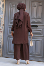 Modest Dark Brown Dual Suit 12172KKH - 3