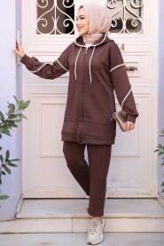 Modest Dark Brown Dual Suit 12621KKH - 3