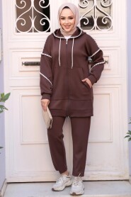 Modest Dark Brown Dual Suit 12621KKH - 4