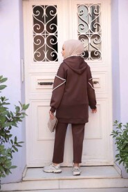 Modest Dark Brown Dual Suit 12621KKH - 5