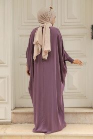 Modest Dark Dusty Rose Abaya Dress 330010KGK - 3