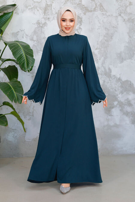 Modest Dark Green Plus Size Abaya 29125KY - NEVA STYLE