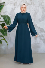 Modest Dark Green Plus Size Abaya 29125KY - 3
