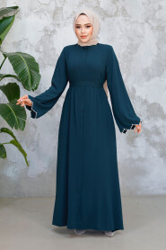 Modest Dark Green Plus Size Abaya 29125KY - 4