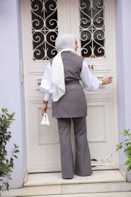 Modest Dark Grey Dual Suit 12551KGR - 4
