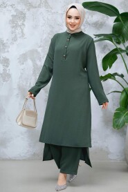 Modest Dark Khaki Dual Suit 10102KHK - 3