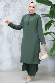 Modest Dark Khaki Dual Suit 10102KHK - 2