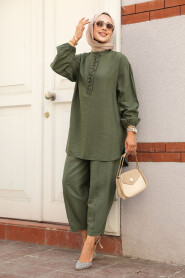 Modest Dark Khaki Dual Suit 14230KHK - 3