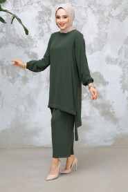 Modest Dark Khaki Dual Suit 65876KHK - 3