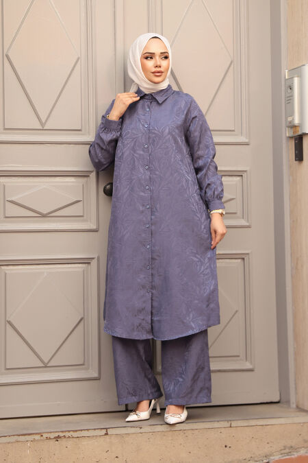 Modest Dark Lila Dual Suit 12981KLILA - NEVA STYLE