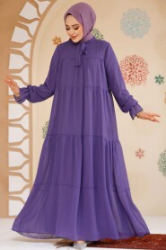 Modest Dark Lila Maxi Dress 23601KLILA 