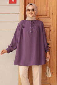 Modest Dark Lila Top 19026KLILA - 2