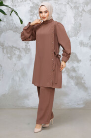 Modest Dark Mink Plus Size Dual Suit 65882KV - 3