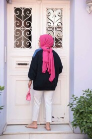 Modest Dark Navy Blue Top 20623KL - 3