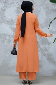 Modest Dark Salmon Pink Dual Suit 65877KSMN - 4