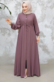  Modest Dusty Rose Abaya For Women 81291GK 