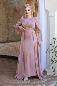 Modest Dusty Rose Bridesmaid Dress 4986GK - 3