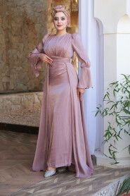 Modest Dusty Rose Bridesmaid Dress 4986GK - 4