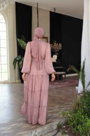 Modest Dusty Rose Bridesmaid Dress 52981GK - 8