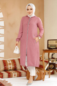 Modest Dusty Rose Coat 70792GK - 2