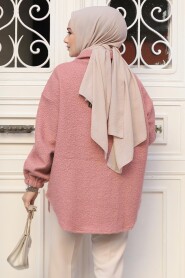 Modest Dusty Rose Felt Jacket 30142GK - 3