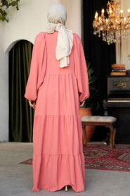 Modest Dusty Rose Maxi Dress 57353GK - 3