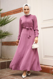 Modest Dusty Rose Maxi Dress 6621GK 