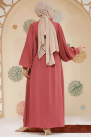 Modest Dusty Rose Pastel Dress 60140GK - 3