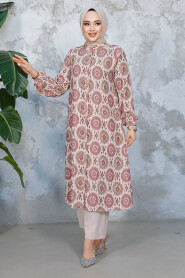 Modest Dusty Rose Plus Size Dual Suit 10692GK 