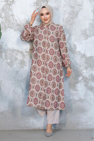 Modest Dusty Rose Plus Size Dual Suit 10692GK - 2