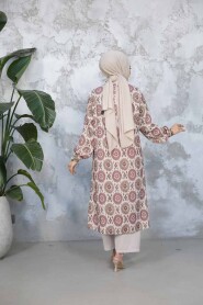 Modest Dusty Rose Plus Size Dual Suit 10692GK - 3