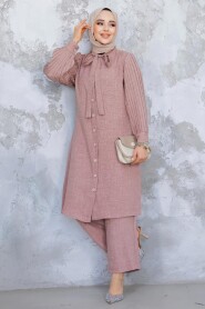 Modest Dusty Rose Plus Size Dual Suit 51991GK 