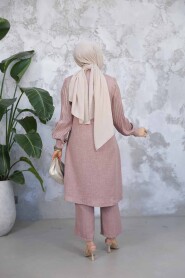 Modest Dusty Rose Plus Size Dual Suit 51991GK - 4