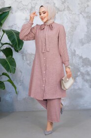 Modest Dusty Rose Plus Size Dual Suit 51991GK - 2