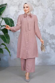 Modest Dusty Rose Plus Size Dual Suit 51991GK - 3