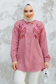 Modest Dusty Rose Shirt Tunic 4526GK 