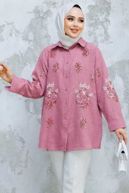 Modest Dusty Rose Shirt Tunic 45270GK - 2