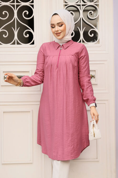 Modest Dusty Rose Tunic 1467GK - NEVA STYLE