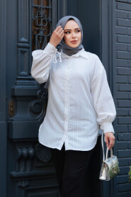 Modest Ecru Top 101016E - 3