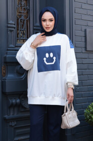 Modest Ecru Top 20623E - 1