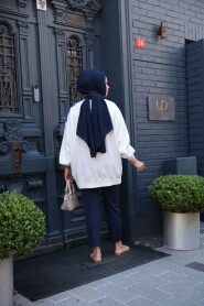 Modest Ecru Top 20623E - 3