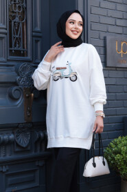 Modest Ecru Tunic 10636E - 2
