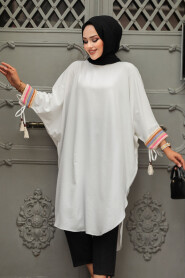 Modest Ecru Tunic 210061E - 2