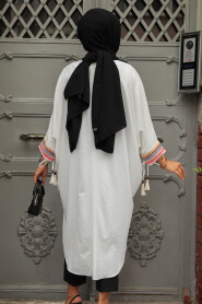 Modest Ecru Tunic 210061E - 3