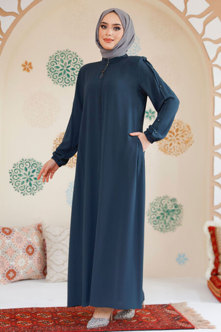 Modest Emerald Green Abaya For Women 45292ZY - NEVA STYLE