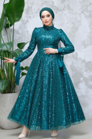 Modest Emerald Green Bridal Dress 4713ZY 