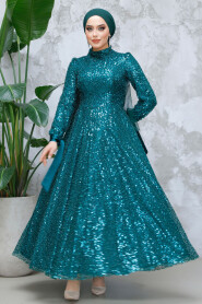 Modest Emerald Green Bridal Dress 4713ZY - 2