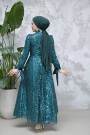 Modest Emerald Green Bridal Dress 4713ZY - 5