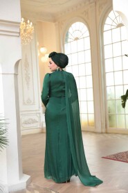 Modest Emerald Green Bridal Dress 52142ZY - 6