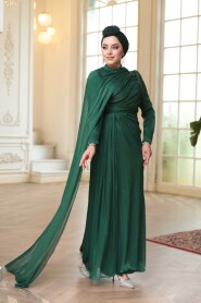 Modest Emerald Green Bridal Dress 52142ZY - 2